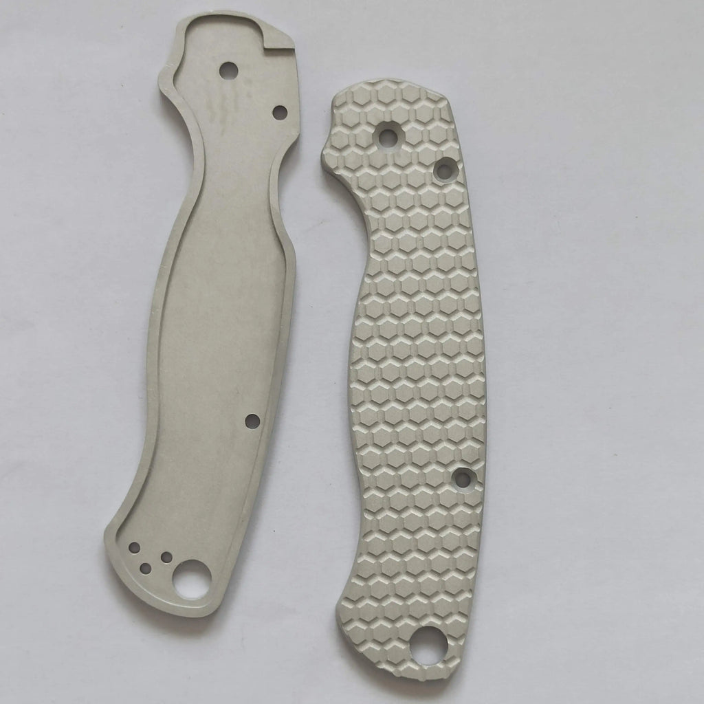 1 Pair Aluminum Alloy Knife Handle Scales for Spyderco C81 Para 2 Folding Knives