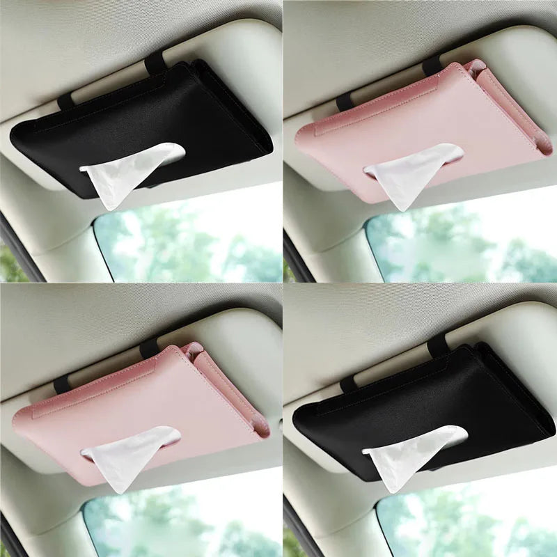 1-4Pcs Car Tissue Box Holder Armrest Paper Towel Storage Bag Organizer For JAC Kia Jeep Lexus Infiniti Isuzu Interior