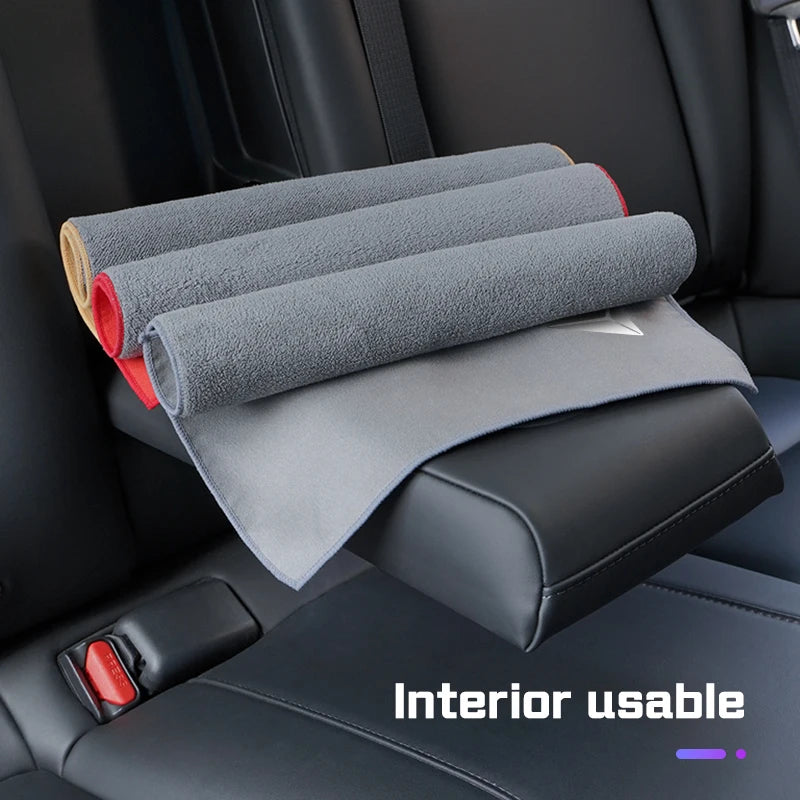 Microfiber Car Wash Towel Suede Rag Accessories For Changan Deepal S05 MAX S07 S7 SL03 S09 G318 Car Cleaning Tools Washing Cloth