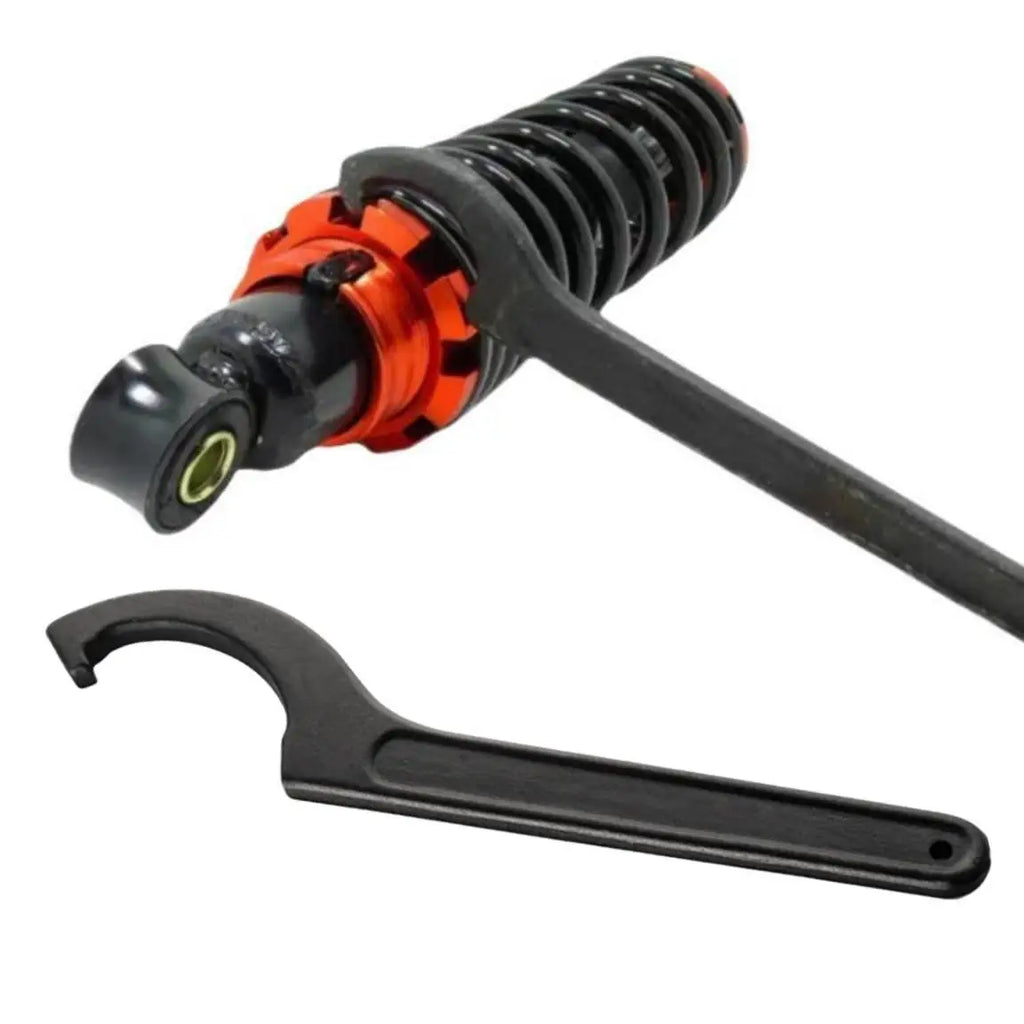 45-52mm Half Moon Curved Hook Wrench Motorcycle E-Bike Shock Absorber Adjustment Spanner Round Nut Tool