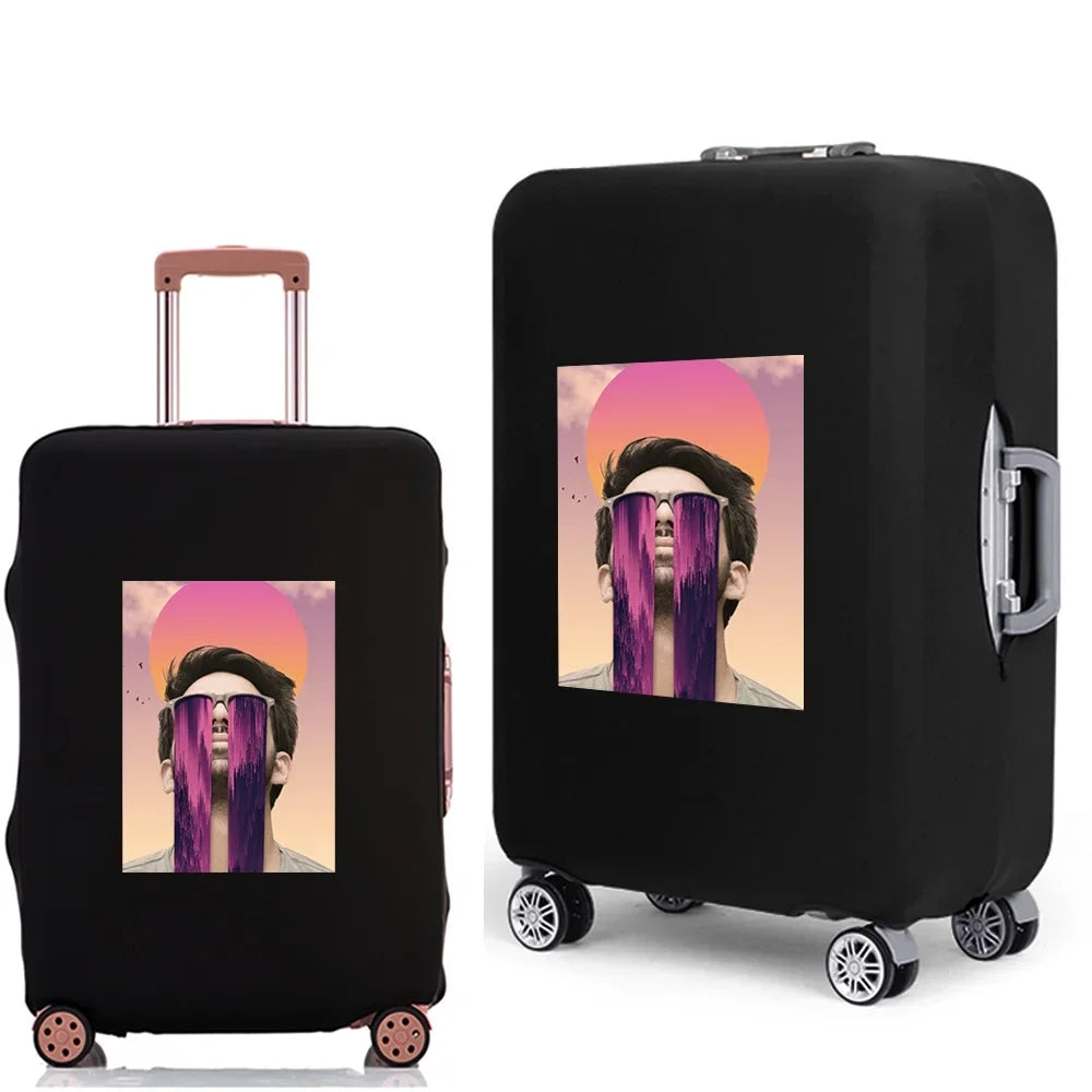 Luggage Case Suitcase Protective Cover 2022 New Funny Pattern Travel Elastic Luggage dust-proof Cover Apply 18-28 Suitcase