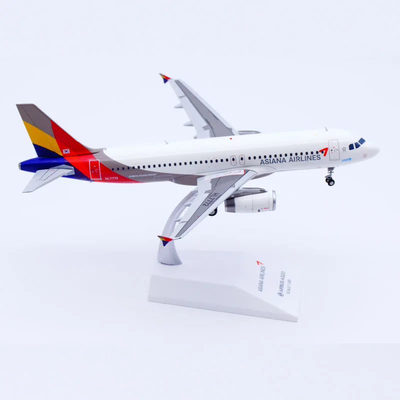 LH2418 Alloy Collectible Plane Gift JC Wings 1:200 Asiana Airlines "StarAlliance" Airbus A320 Diecast Aircraft JET Model HL7772