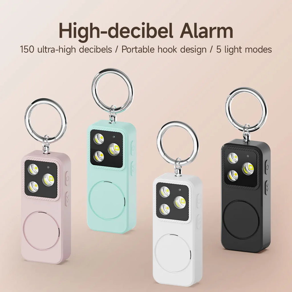 MOSLIGHTING Personal Self Defense Alarm 150db for Girl Women Security Alarm with SOS Lighting Anti-wolf Keychain Emergency Alarm