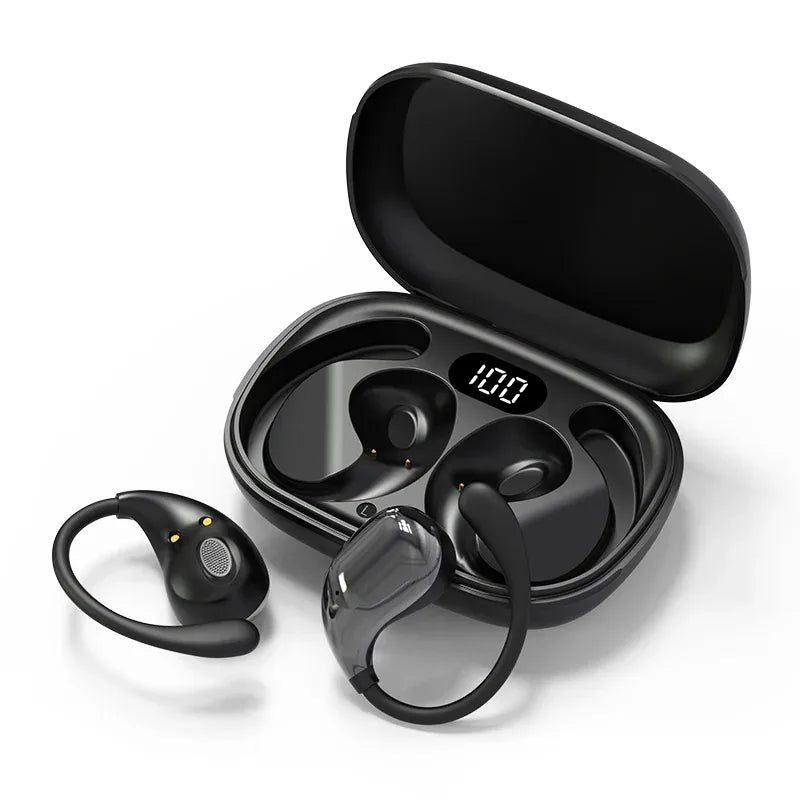 Bluetooth 5.4 OWS Wireless Earphones HiFi Stereo Waterproof Headsets Ear Hook Hands-free Mic Noise Cancelling Earbuds Headsets