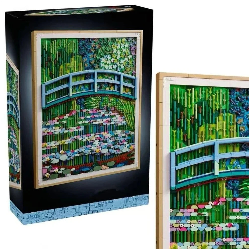 New 3179PCS Wall Building Blocks Set Modern Flower Pattern Kits, DIY Construction Toy & Home Decor for Adults Friends