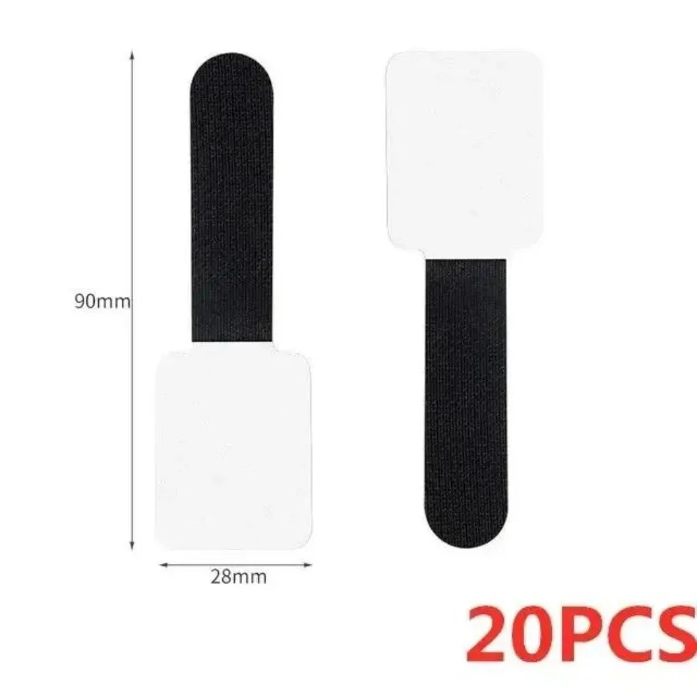 10/20Pcs Self Adhesive Reusable Cable Ties Wire Organizer Storage Stand Mouse Earphone Data Cord  Desktop Tidy Management Winder