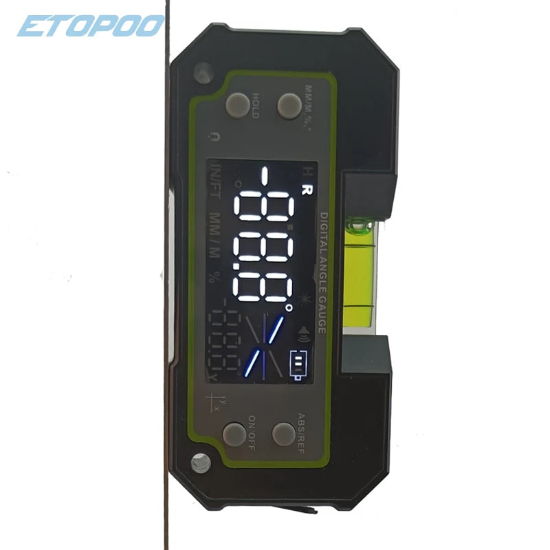 LCD Dual-axis Electronic Bluetooth Digital Level Inclinometer Protractor Angle Triangle Ruler Meter Measurment Gauge Finder