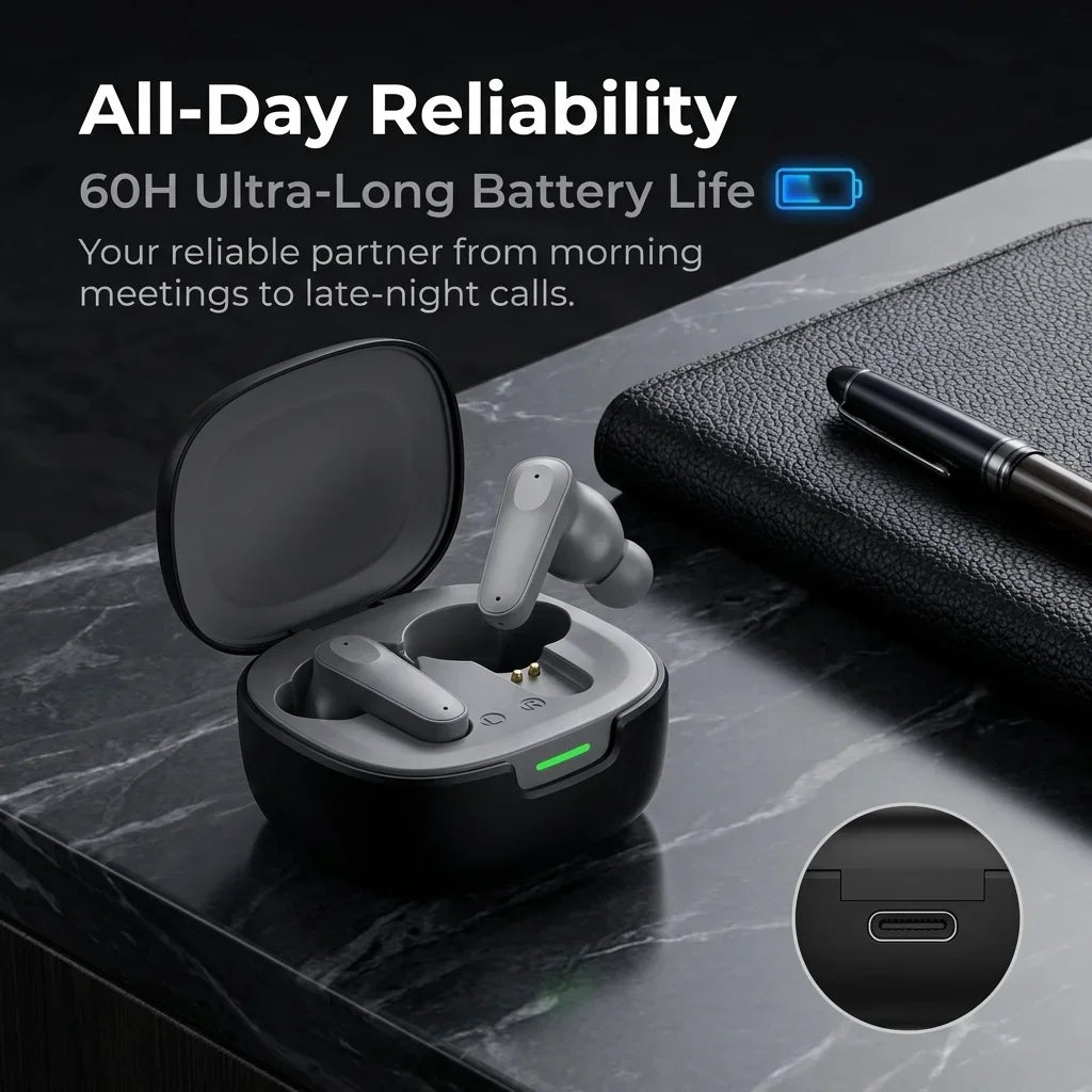Wireless Bluetooth Earphones Low Latency Game Music Headphones HiFi Stereo Long Playback Headset TWS Gaming Earbuds HD Call Mic