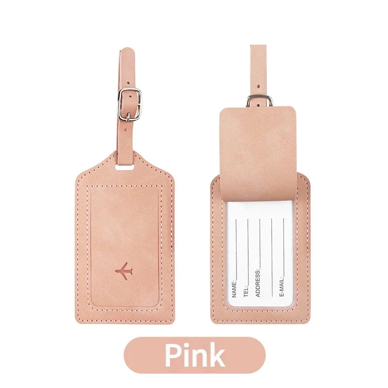 Travel Essentials: RFID-Blocking Passport Holder + Leather Luggage Tag Set