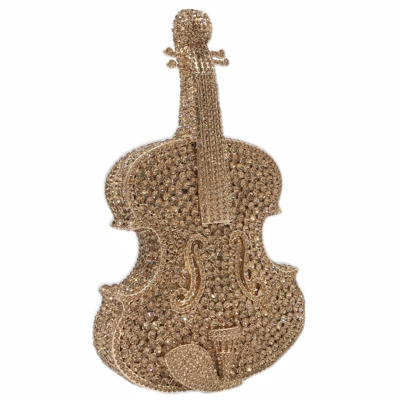 Amazing Luxury Pop Violin Crystal Evening Bag Party Handbag Diamond Clutch Bag Banquet Pouch Wedding Day Clutches