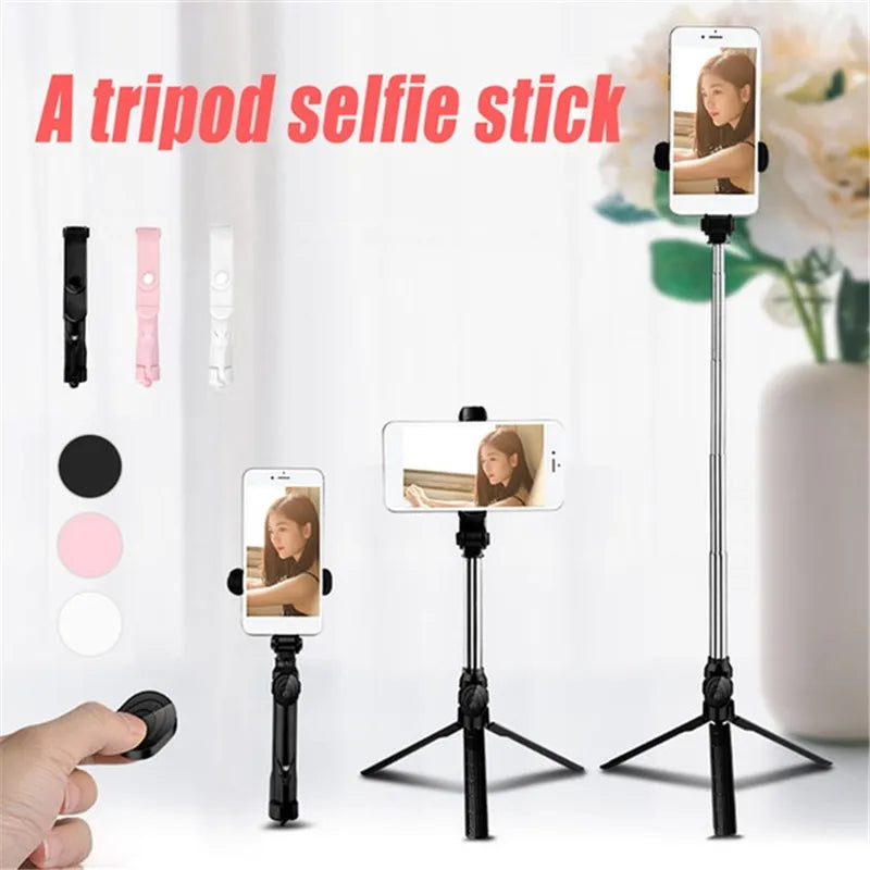Bluetooth Selfie Stick Roreta 3 in 1 Wireless Foldable Mini Tripod Expandable Monopod with Remote Control for iPhone IOS Android