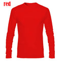 Mens Autumn Long Sleeve T-Shirts Casual O-Neck Shirts Fitness Sports T-Shirt Men's Elastic Comfort T-shirts
