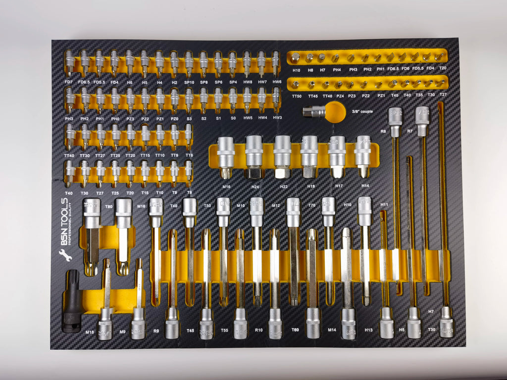 Professional Hand-Powered OEM 7-Drawer Movable Tool Trolley Chest Automotive Repair Workshop Garage Storage Combination Drills