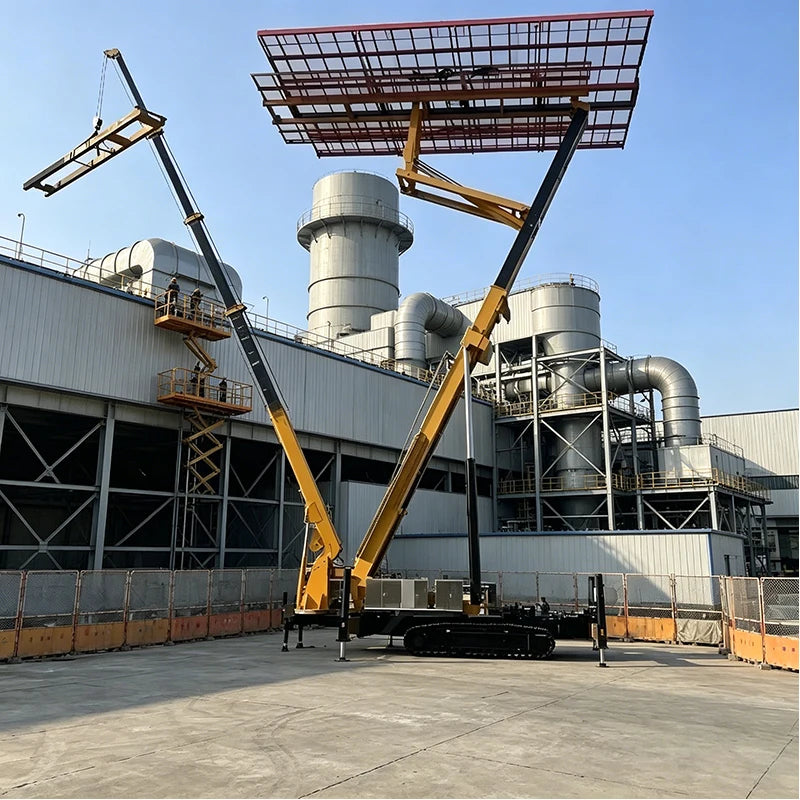 Self-walking Crawler Hydraulic Telescopic Jib Hoist High Altitude Color Steel Tile Lifter For Factory Construction Site Use