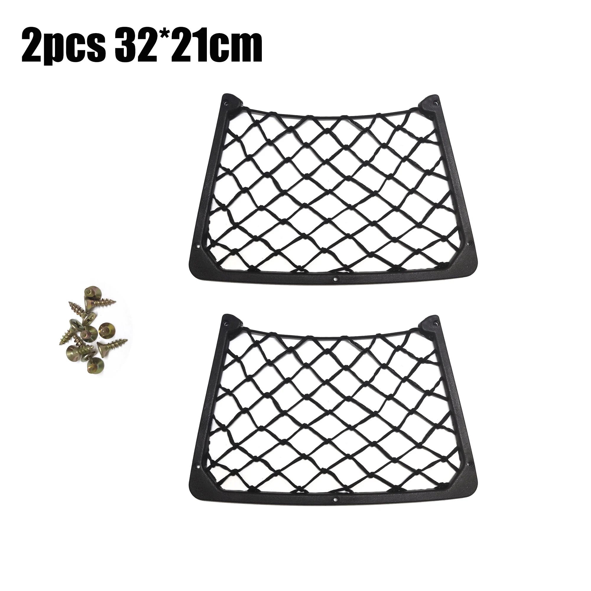 Black Multi Size Car Organizer Net Pocket Car Net Bag Phone Holder Rack Storage Mesh For Car Caravan Motorhome 42x21cm 36x18cm