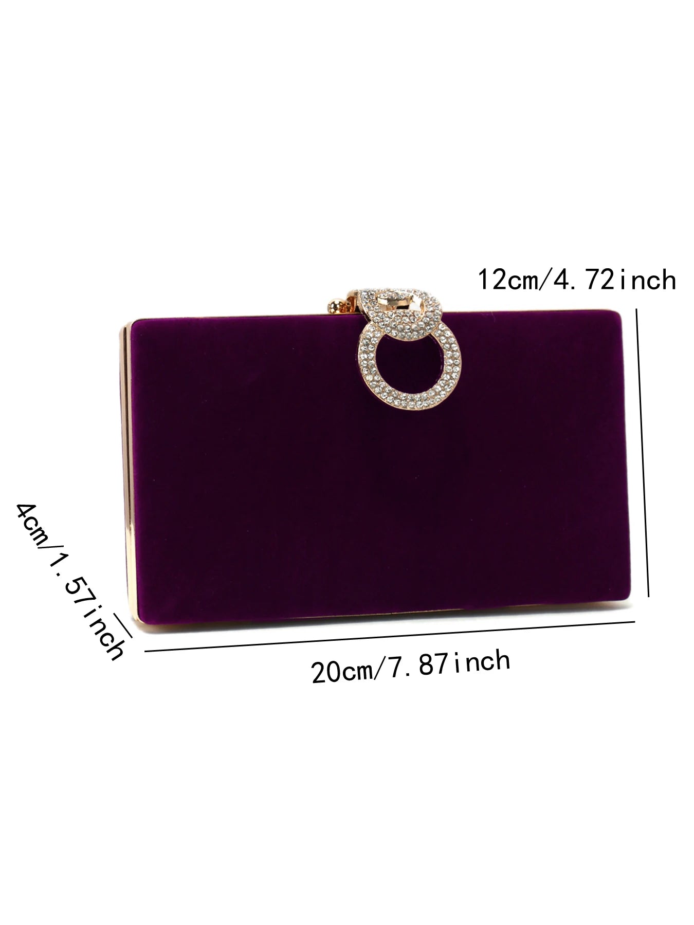 Velvet Women Evening Bags Diamonds Metal Golden Clutch Bags Flap Design Fashion Lady Gift Wedding Bridal Handbags Purse