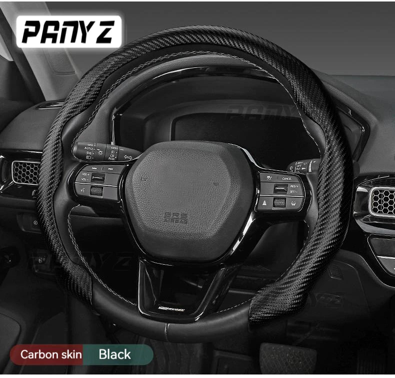 Hot Sale Car Steering Wheel Cover Suede Sweat-Absorbing Anti-Slip Ultra-Thin Handlebar Cover All-Season Universal Plush Half Set