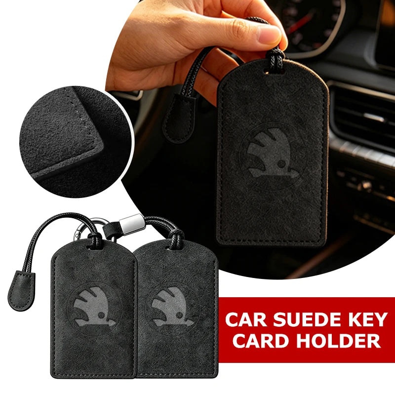 For Skoda Car Key Case NFC Card Keychain Remote Shell Cover Accessories Rapid Octavia Derivative Enyaq-iV VisionS Yeti Scala
