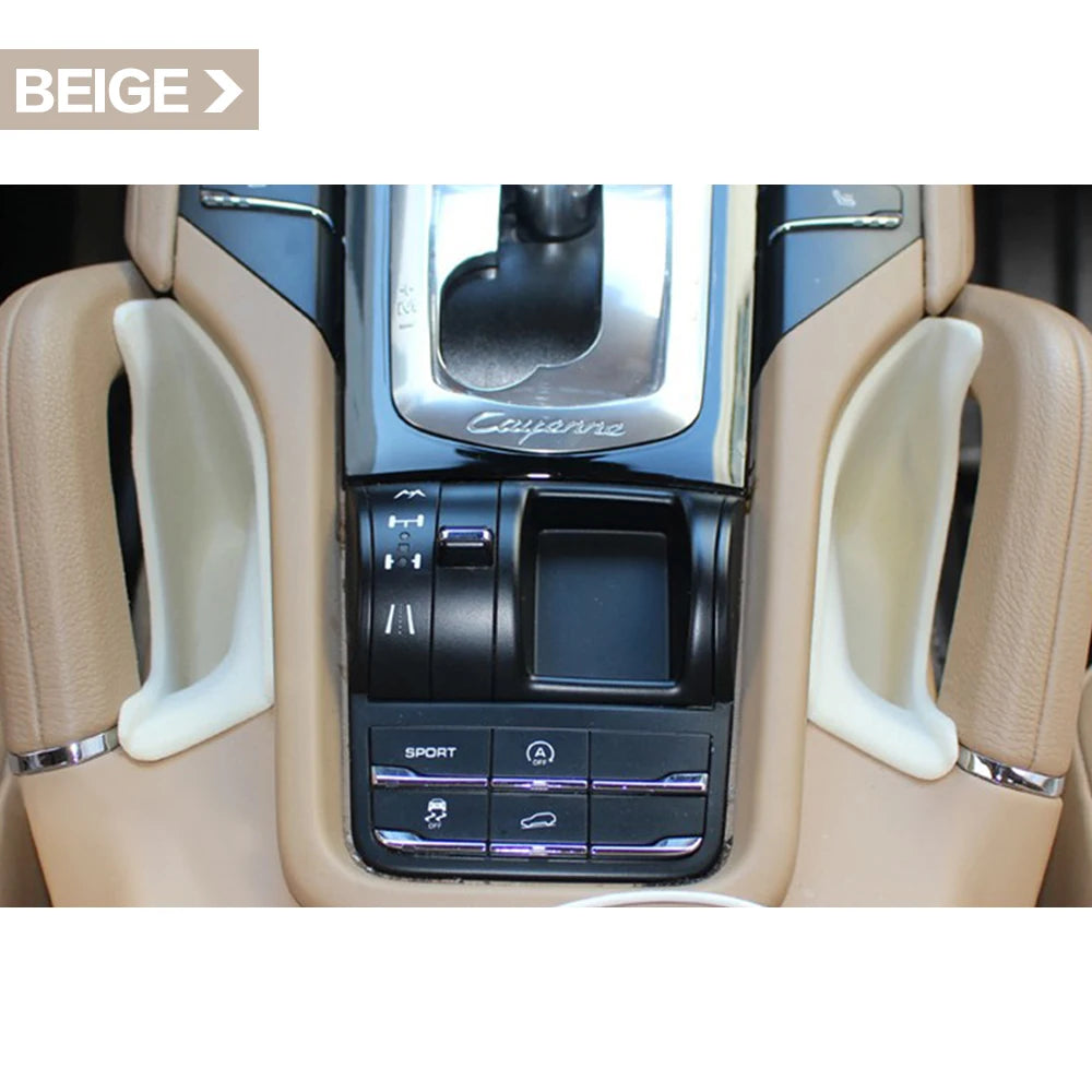 2X For Porsche Cayenne 92A MK2 958 2011 2012 2013 2014 2015 2016 2017 2018 Car Seat Crevice Storage Box Bag Interior Accessories