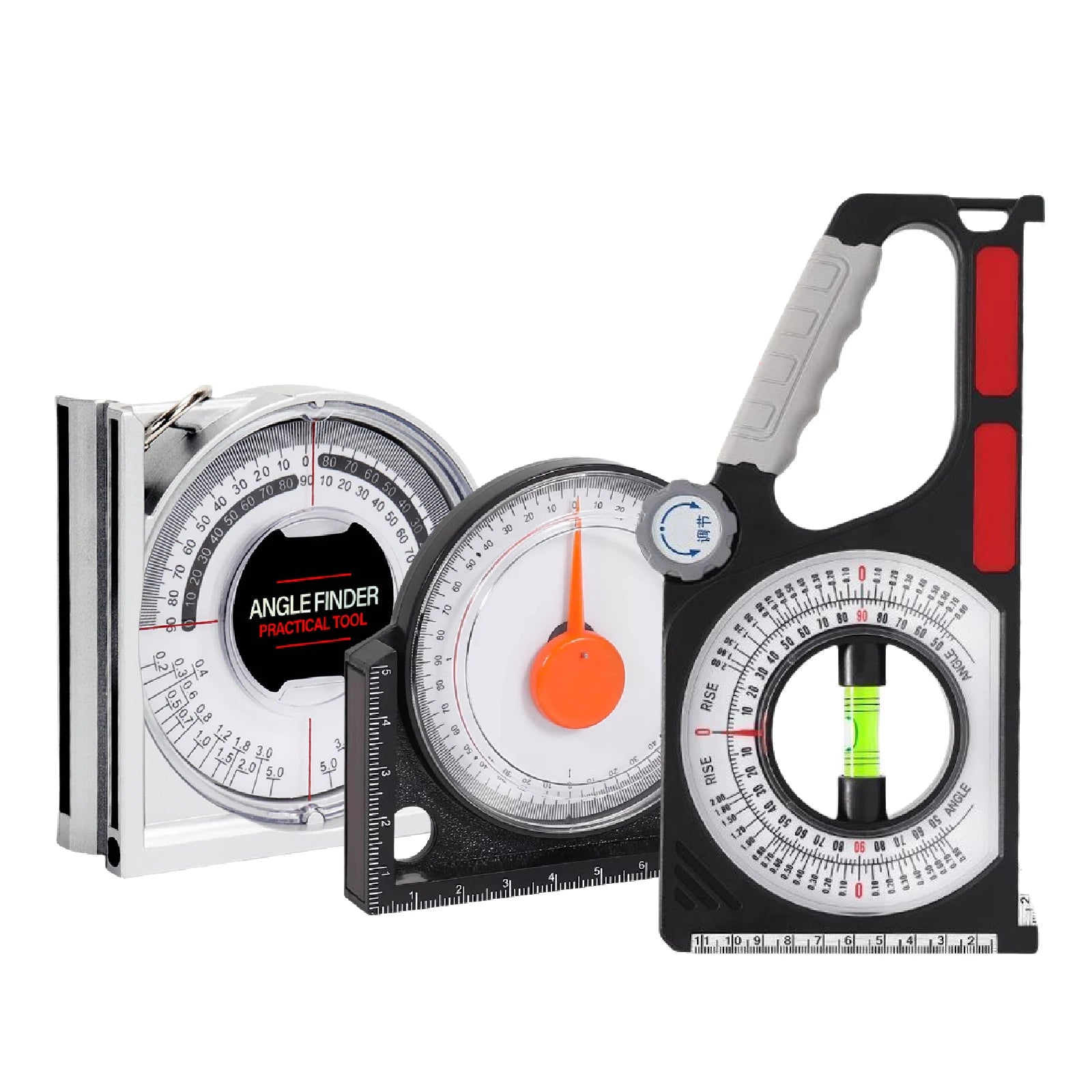 MS130 Angle & Slope Measuring Instrument Digital Angle Finder Magnetic Protractor for Industrial Pipe Alignment