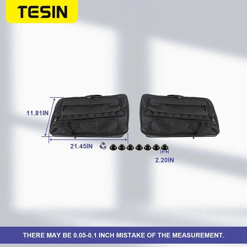 TESIN Car Rear Window Glass Storage Bag Organizers for Dodge Nitro 2007-2012 Stowing Tidying Trunk Side Bag Interior Accessories