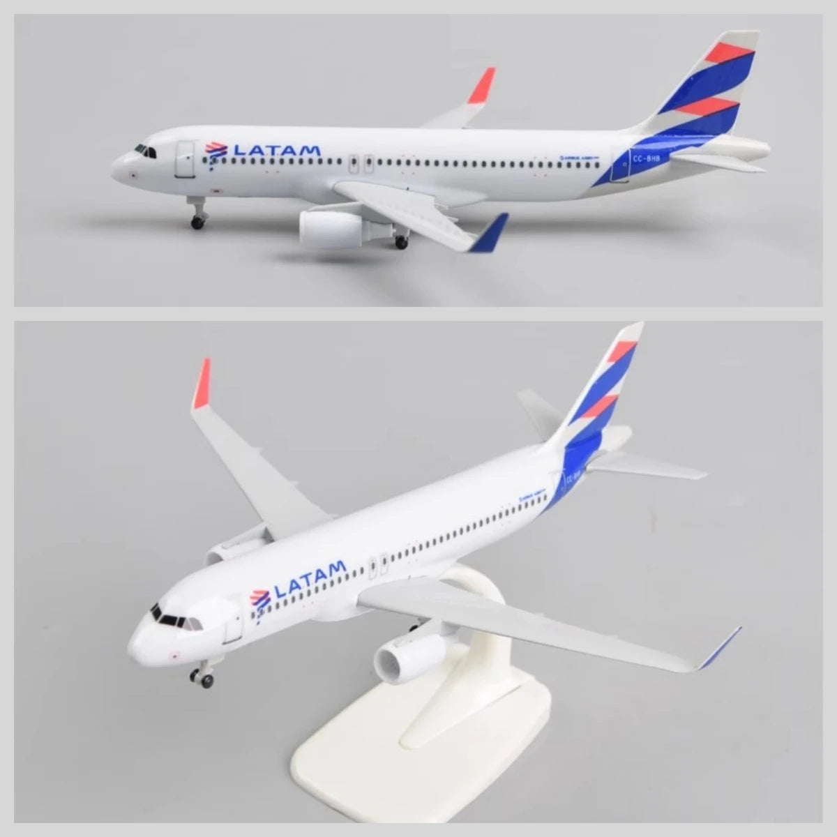 20CM Diecast Metal Alloy Airplane Model Toy For A320 Latam Airways of Chile Aircraft Plane with Landing Gears Toy For Collectio