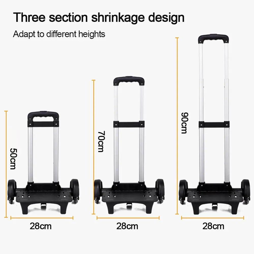 Foldable Luggage Travel Hand Cart Durablel Pullling Rod Carrier Student Backpack Trolley Rack Pet Bag