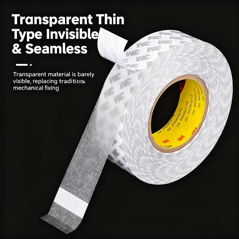 3M 9080 Strong Double Sided Adhesive Tape 50M 5-50mm Ultra-thin Transparent No Traceless Tape High Viscosity Waterproof Adhesive