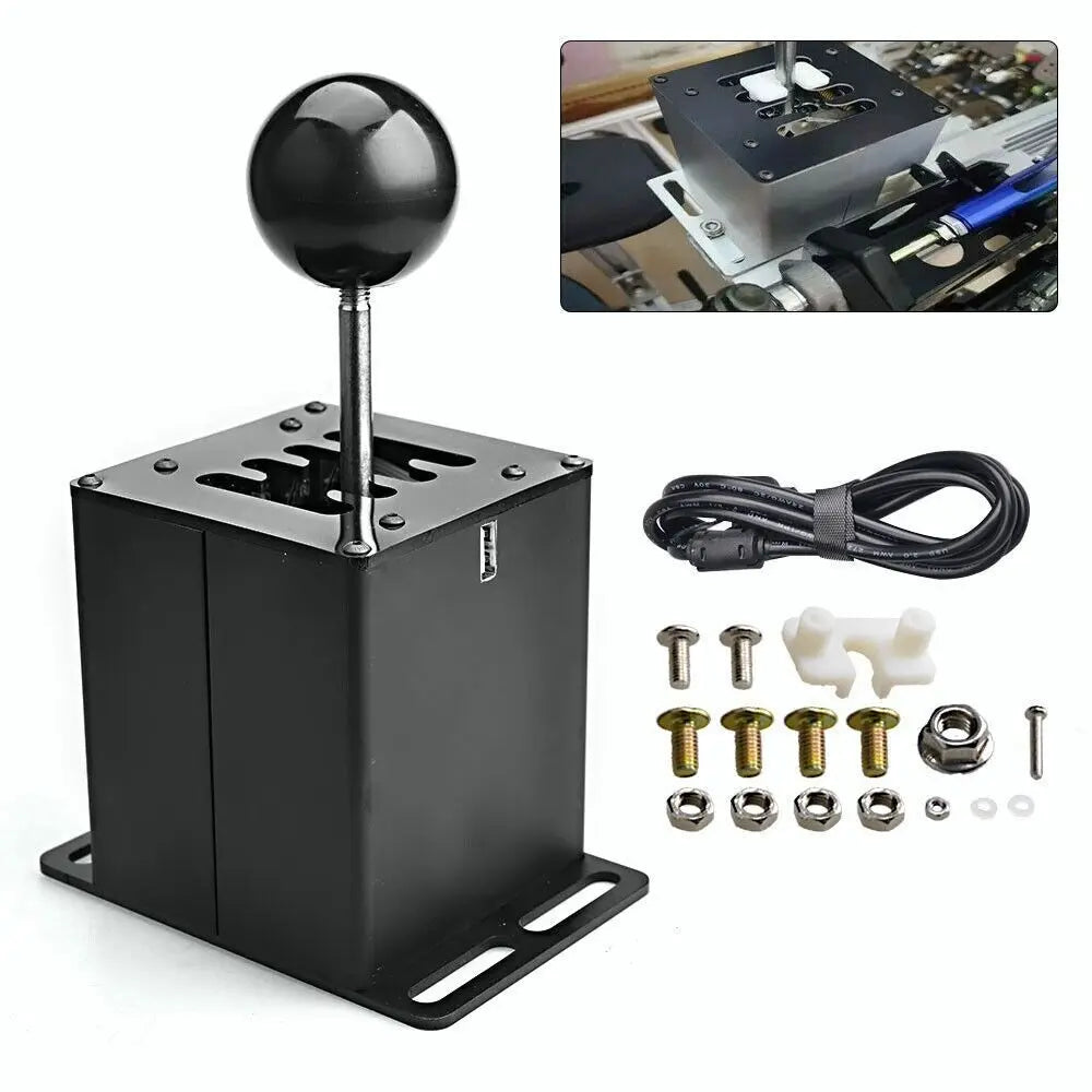 USB H Gear Shifter for PC Sim Racing Game Logitech G27 G29 G25 G920 T300RS/GT