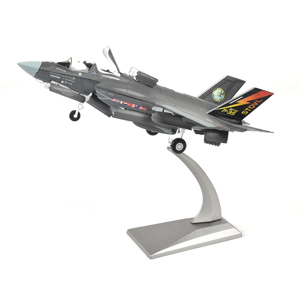 JASON TUTU 1/72 Scale Diecast Metal  F35B Fighter F-35 Lightning II Aircraft Model Plane GIFT