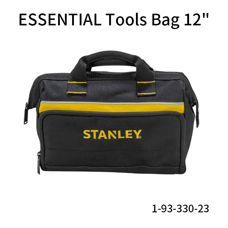 STANLEY Portable Tool Bag Open Design 12'' Comfortable Cotton Handle 15kg Load Capacity Large Capacity 1-93-330-23