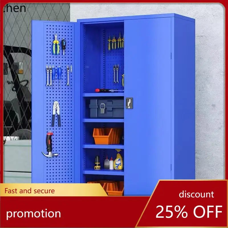 HYS hardware tool cabinet workshop storage with hanging board mobile storage cabinet