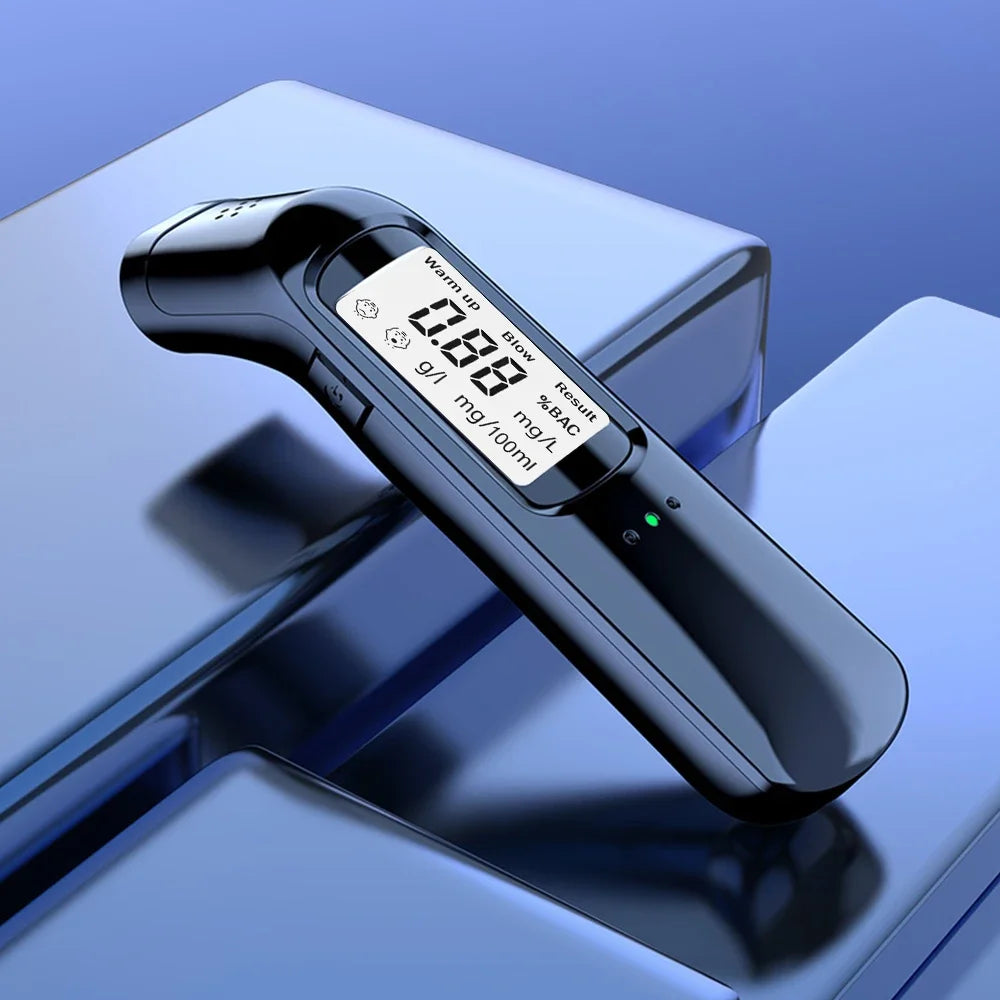 For Personal Use Portable Non-Contact Alcohol Tester with LED Digital Display Alcoholmeter Accuracy Breathalyzer Diagnostic Tool