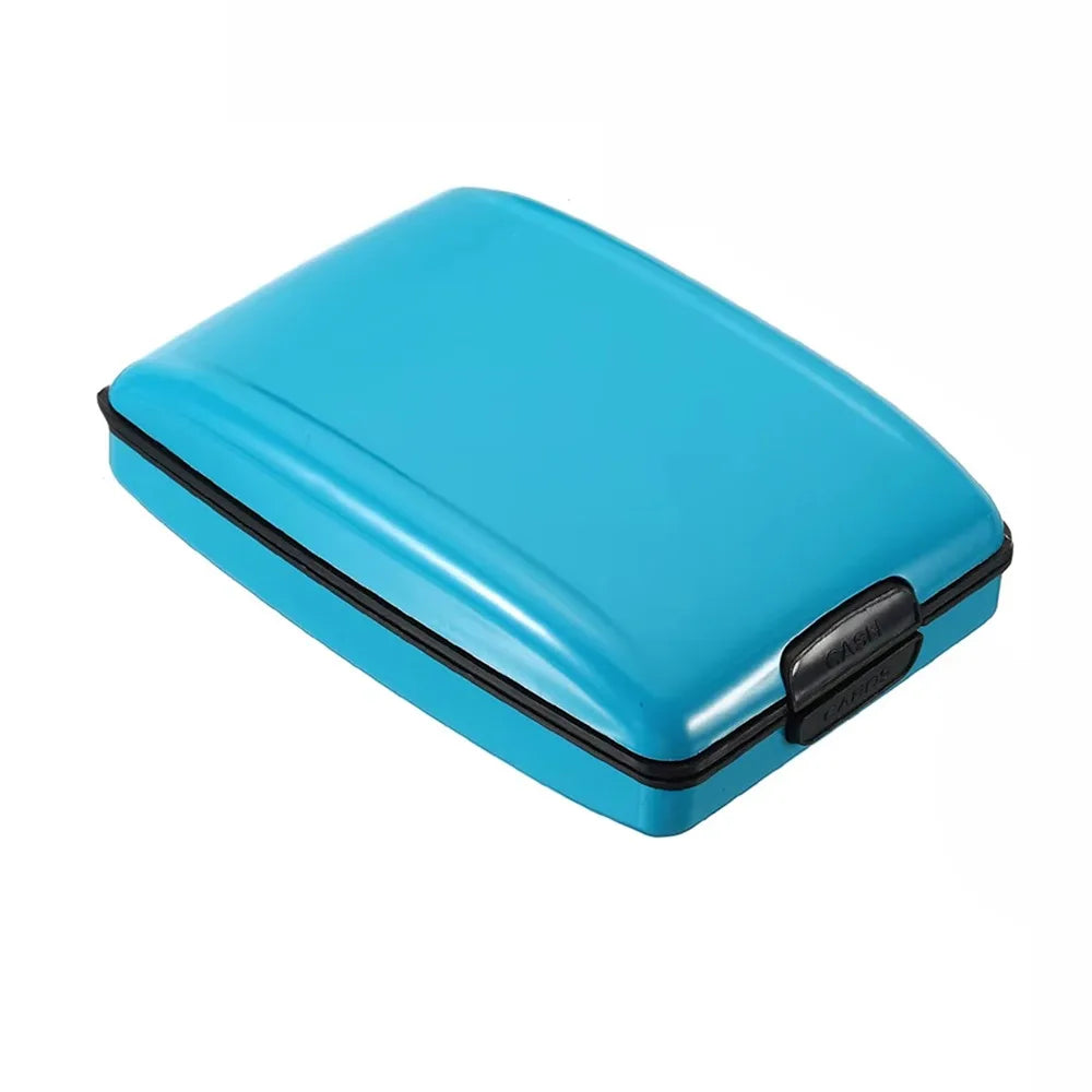 Large Capacity Credit Cards Holder Card Case Anti-Theft Passport Wallet Lightweight Aluminum Alloy RFID Blocking Wallet