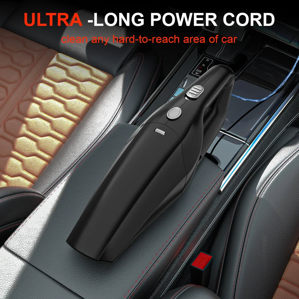 Wired Handheld Portable Mini Car Vacuum Cleaner High Suction 12V Multi-Purpose Small Household Pump for Vehicles