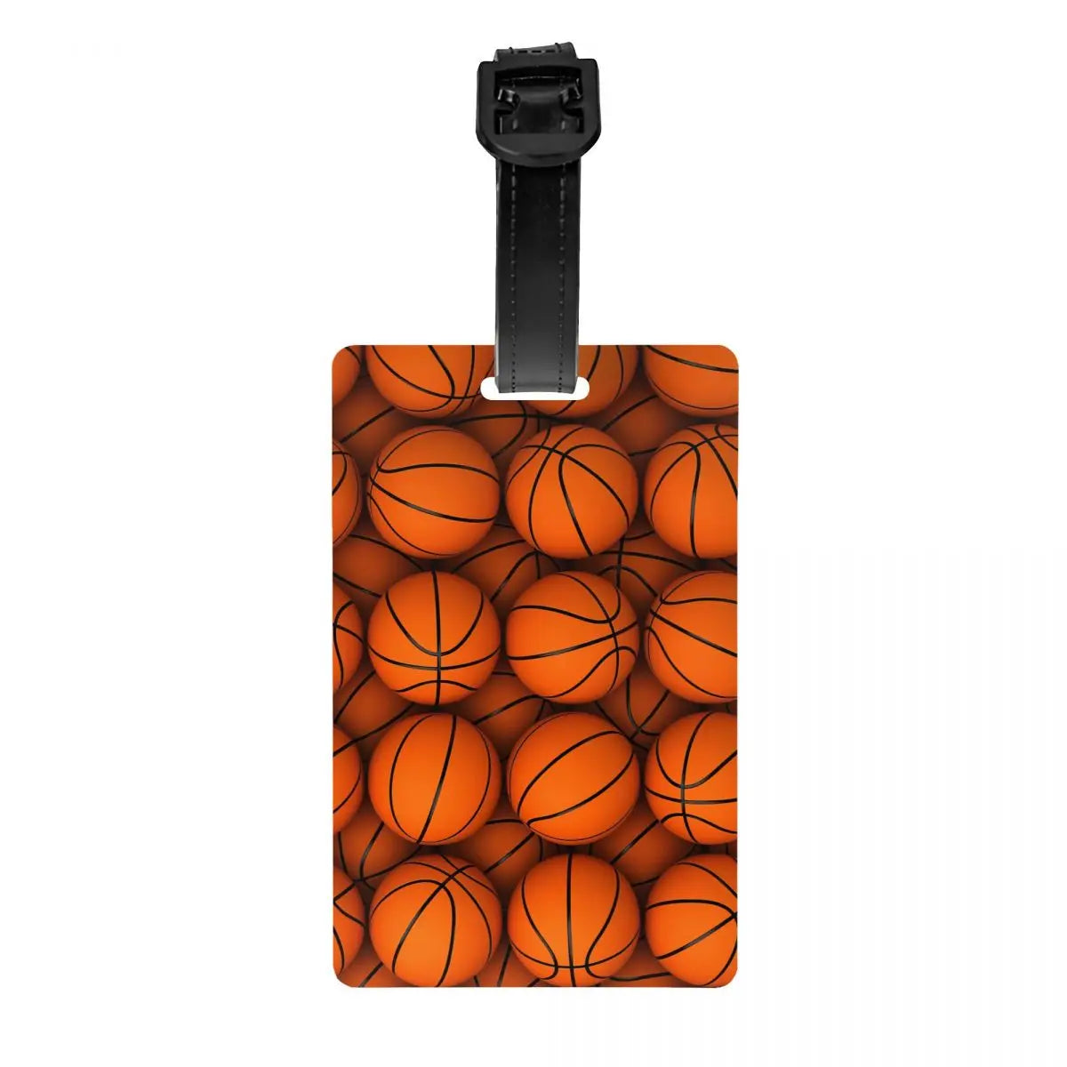 Custom Basketball Dots Round Luggage Tag Privacy Protection Physical culture Baggage Tags Travel Bag Labels Suitcase