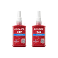 LOOLIFL 242 Threadlocker Blue Medium Strength | Removable with Hand Tools | Anti-Vibration & Oil Resistant | Works from -54°C to 150°C | 50ml Bottle | CE Certified  | Fast Worldwide Shipping | Best Price Guarantee!