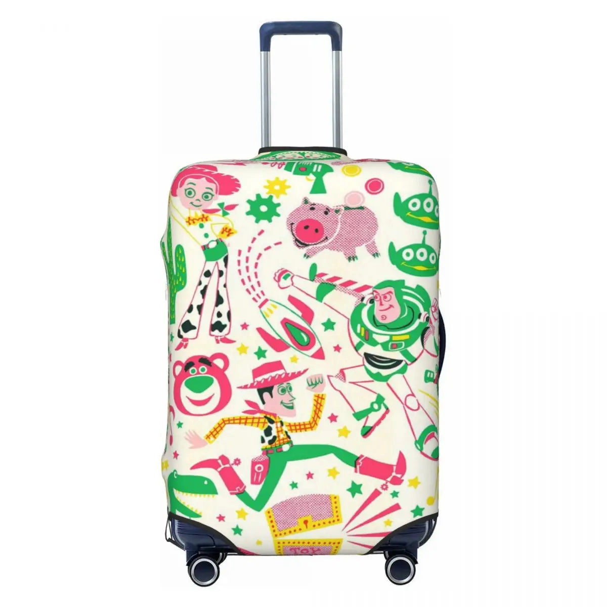 Custom T-Toy Cartoon S-Story Cartoon Travel Luggage Cover Dust Proof Suitcase Cover Protector Fit 18-32 Inch