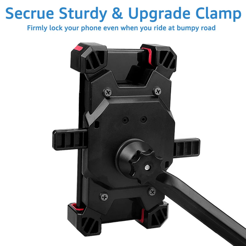 Bike Bicycle Handlebar Mobile Phone Holder Stand Universal Scooter Motorcycle Motorbike Rearview Mirror Cellphone Mount Support