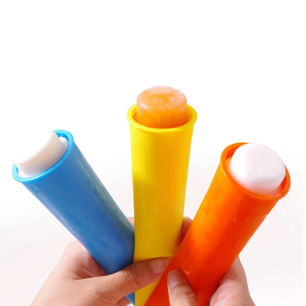 6 Pieces Silicone Popsicle Ice Cream Moulds, DIY Ice Cream Cone, Ice Making Moulds.