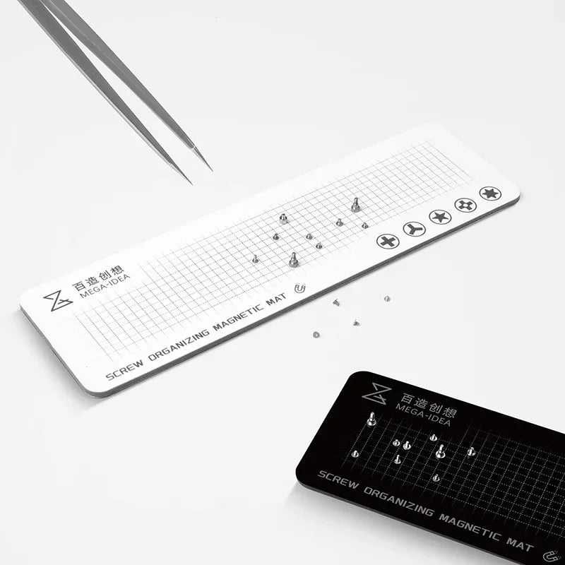 QIANLI MEGA-IDEA Double-Side Magnetic Mat Anti-Rolling Screw Storage Pad for iPhone Samsung Tablet Mobile Phone Repair Tools