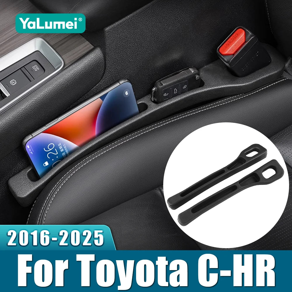 For Toyota C-HR CHR 2016 2017 2018 2019 2020 2021 2022 2023 2024 2025 2PCS Car Seat Leak Proof Strips Gap Side Seam Storage
