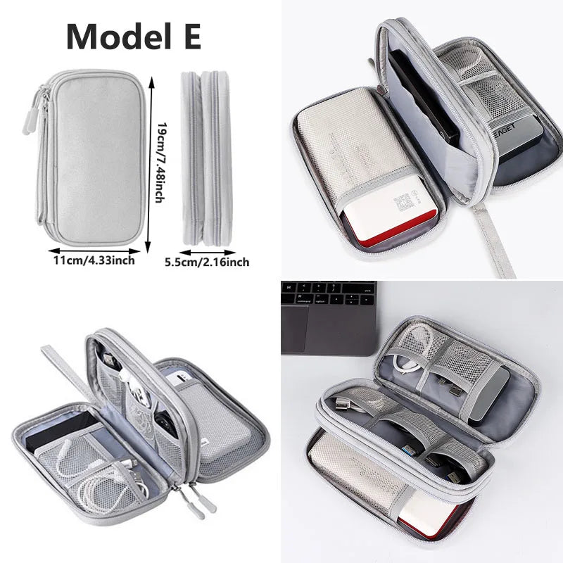 Travel Cable Bag Portable Digital Storage Pouch Waterproof Electronic Accessories Storage Bag Travel Cable Organizer Bags