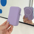 Candy Color Liquid Silicone Mini Zipper Storage Bag Earphone Pouch Lipstick Coins Hair Clips Jewelry Airbuds Case Phone Bracket