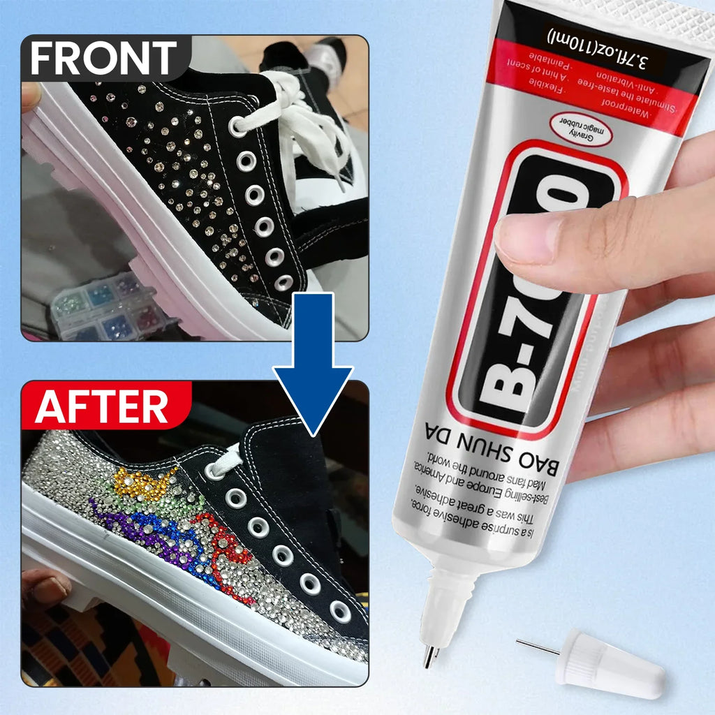 Fabric Glue Permanent, Fabric Glue for Patch, Clear Fabrics Adhesive for Clothing Permanent Washable for All Cotton,Polyester.