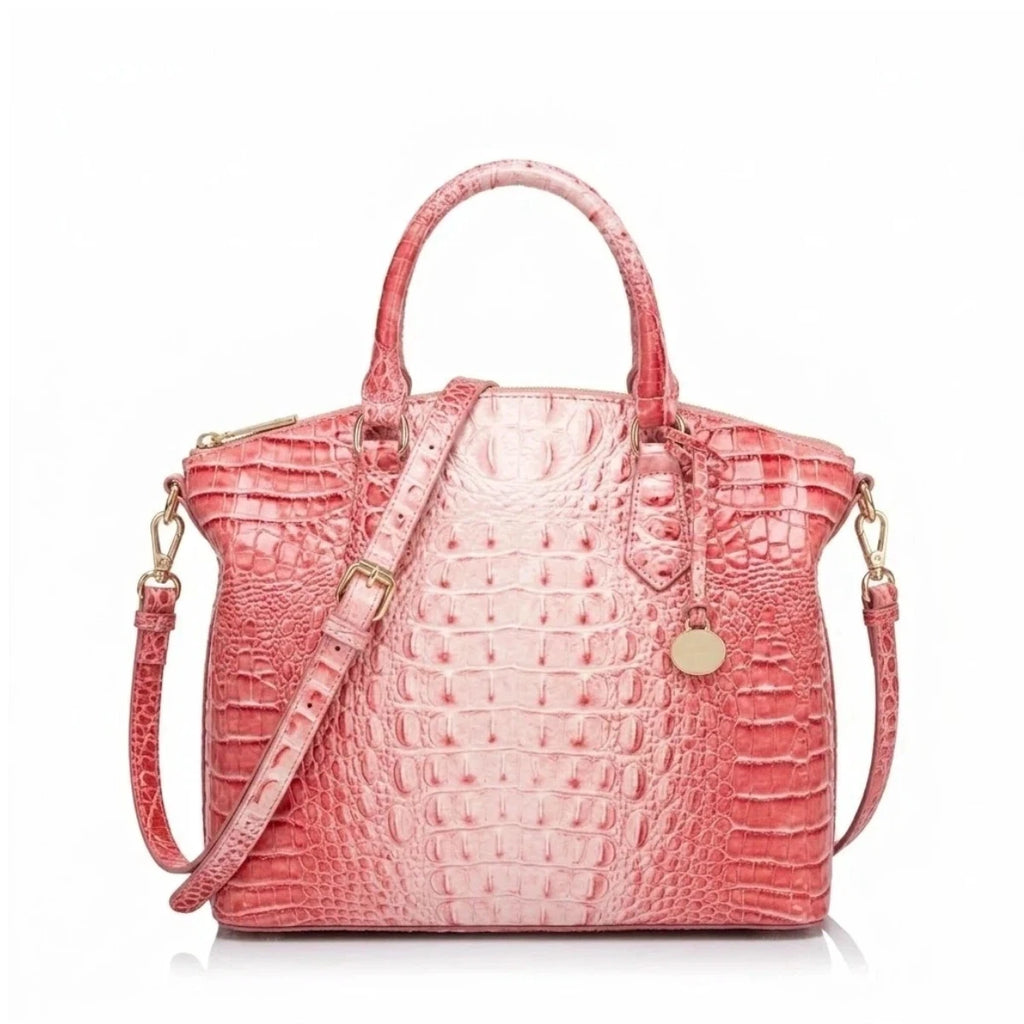 Embossed Dome Tote Bag for Women Convertible Top Handle Shoulder Bag with Detachable Strap Zipper Closure Lightweight Portable Daily Purse Ideal for Outdoor Hiking Camping Travel Weekend Getaway Daily Commute Casual Outing an