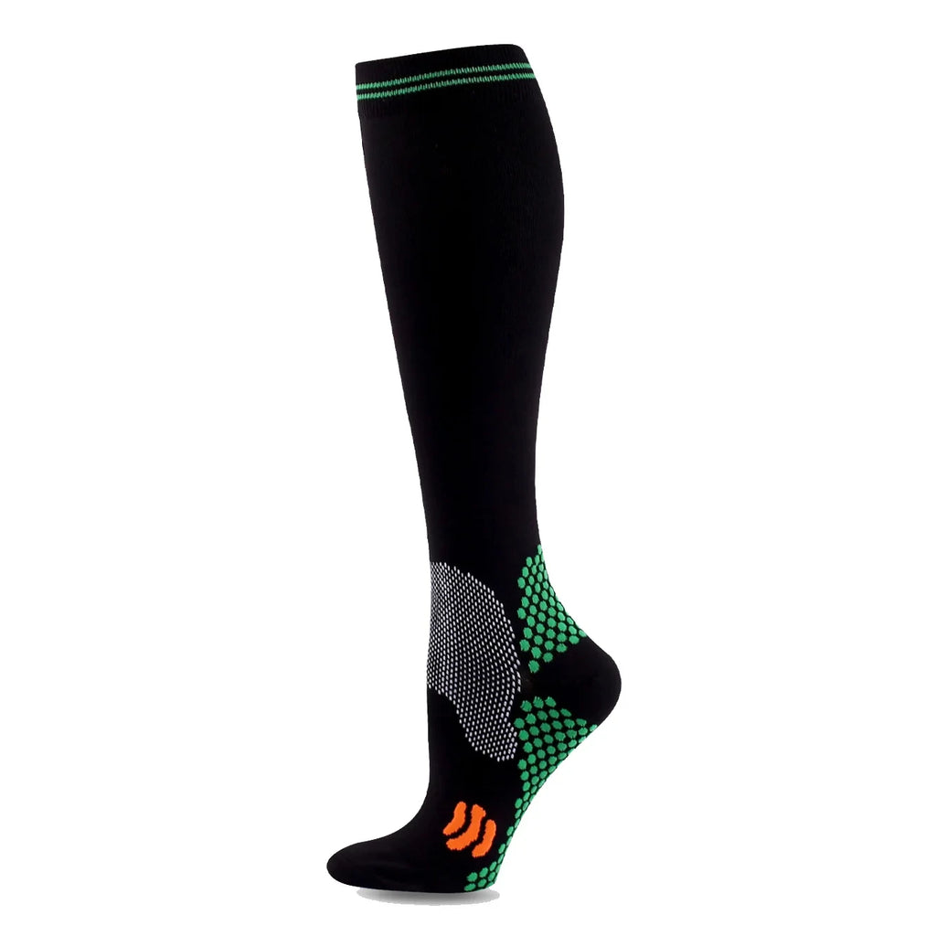 Running Compression Socks Football Hiking Golf Gym 20-30mmhg Gradual Change Nylon Sports Socks Diabetes Pregnancy Varicose Veins