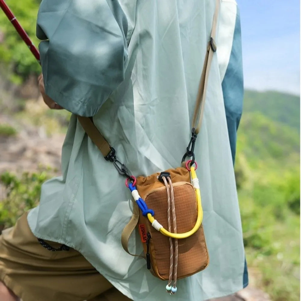 Fashion Simple Water Bottle Bag Colorful Large Capacity Phone Bag Waterproof Portable Crossbody Bag Outdoor Carrying