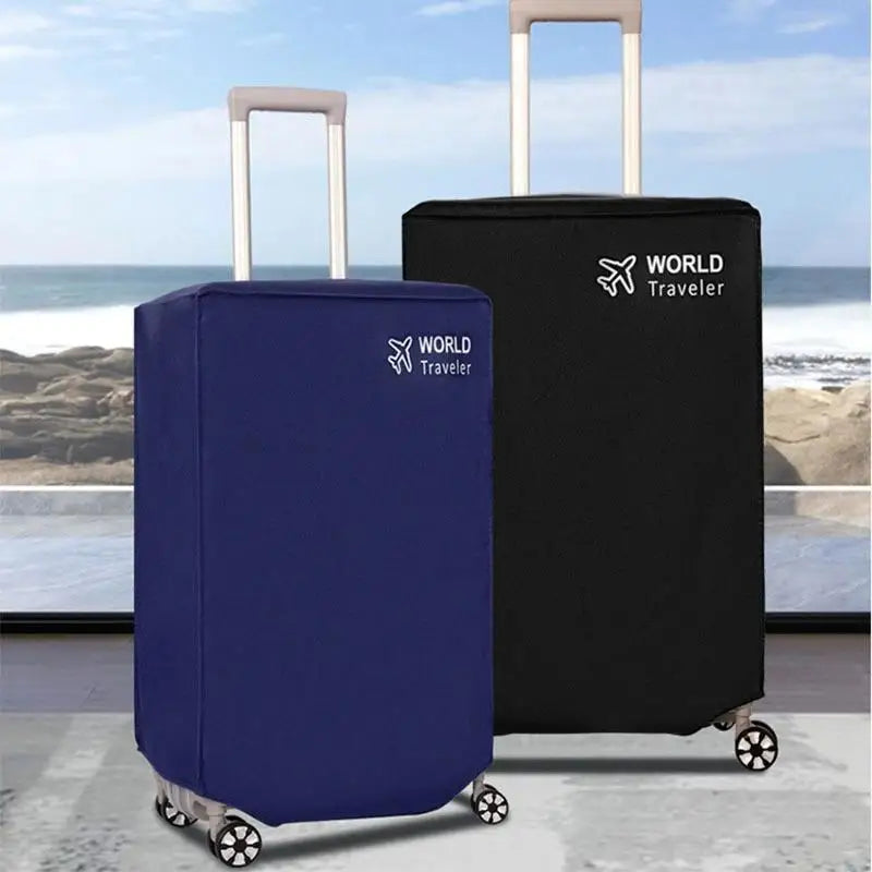 1pc durable luggage dust cover for world travelers - elastic and scratch resistant luggage protection cover, suitable for 18-32