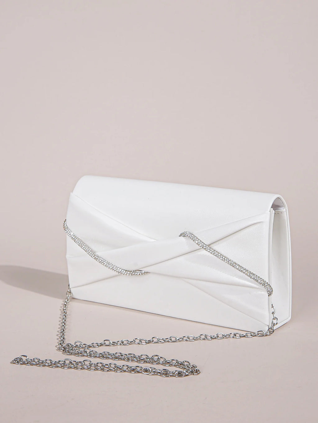 Hand Clutch Bag, Evening Clutch Bag For Women, Sparkling Crystal Rope Ruched Handbags, Glitter Envelope Purse For Party Girl,Wom